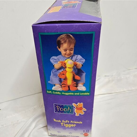 NEW VINTAGE 90s Pooh soft friends Tigger plush stuffed animal Mattel - Picture 4 of 10